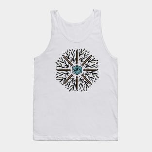 D20 Character Sheet Pattern Tank Top